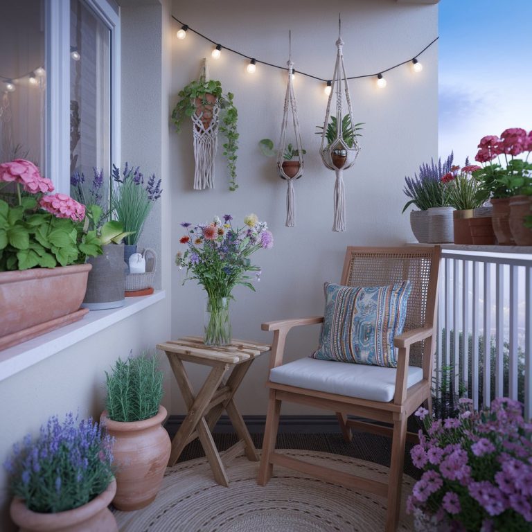 Cum să creezi o grădină boemă pe balcon